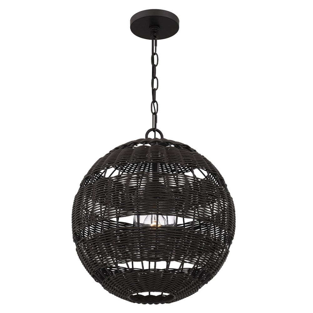 Quoizel QZ-LINDENDALE-P-WT Lindendale 1 Light Pendant Western Bronze
