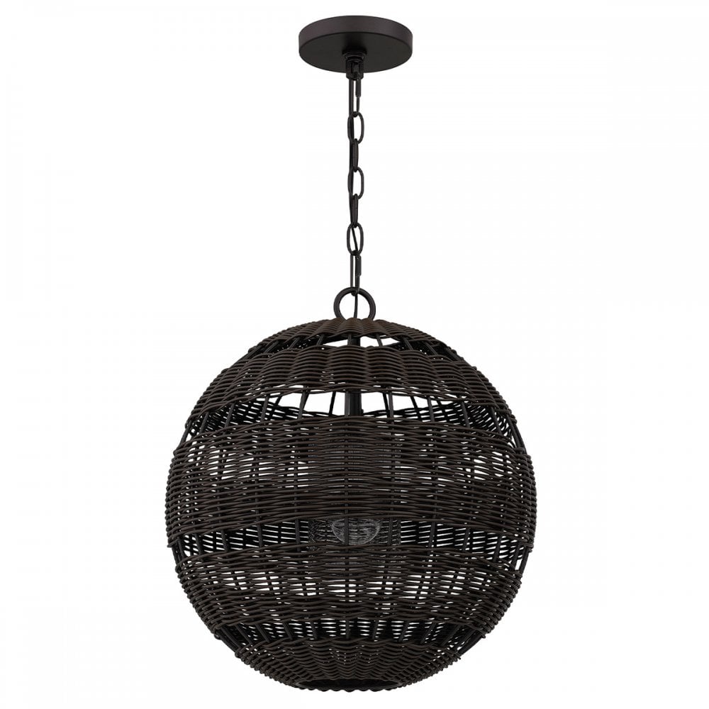 Quoizel QZ-LINDENDALE-P-WT Lindendale 1 Light Pendant Western Bronze