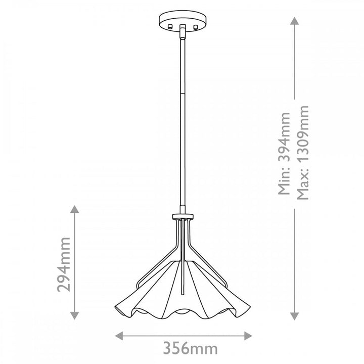 Quoizel QZ-MEJIA-1P-S-AB Mejia 1 Light Pendant Aged Brass, Textured White Steel Shade