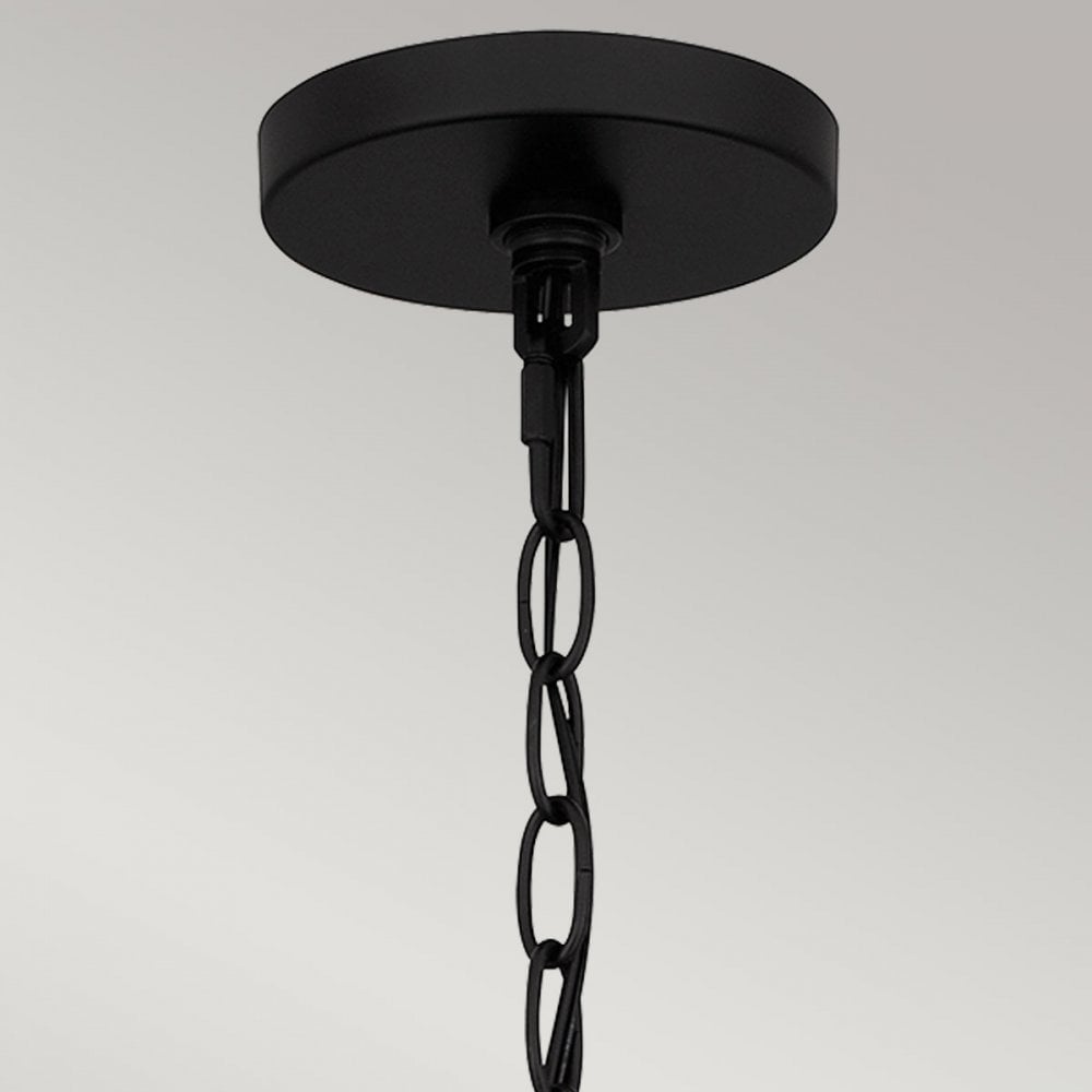 Quoizel QZ-TETON-5P-MBK Teton 5 Light Pendant Matte Black