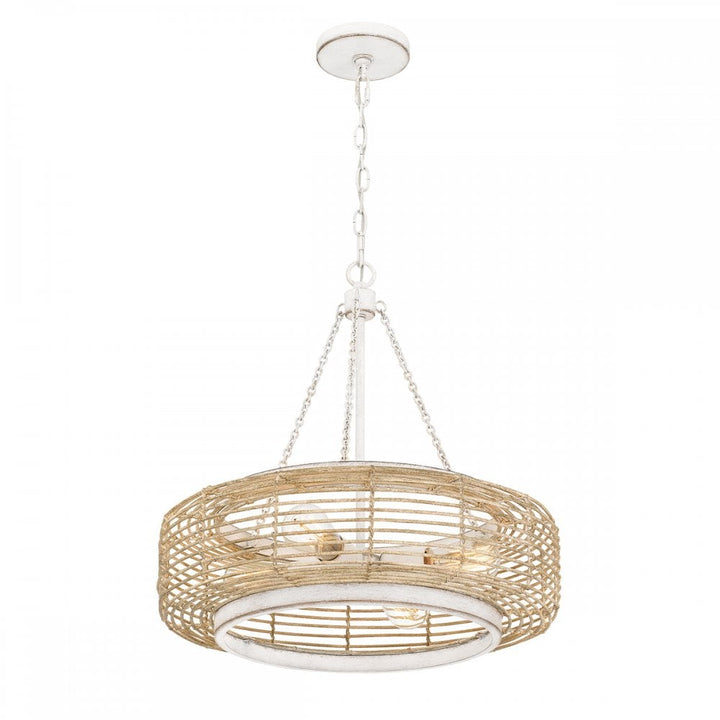 Quoizel QZ-WAYLON-4P-AWH Waylon 4 Light Pendant Antique White