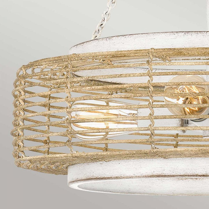 Quoizel QZ-WAYLON-4P-AWH Waylon 4 Light Pendant Antique White
