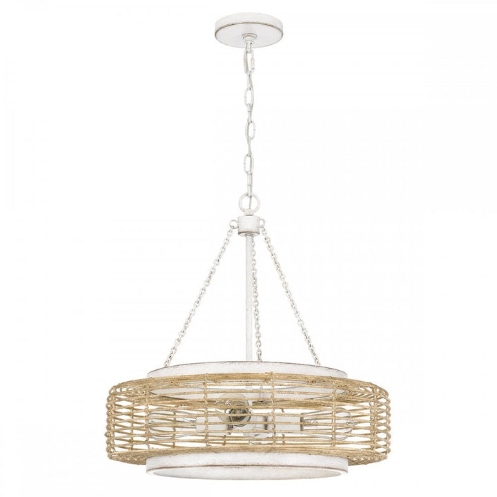 Quoizel QZ-WAYLON-4P-AWH Waylon 4 Light Pendant Antique White