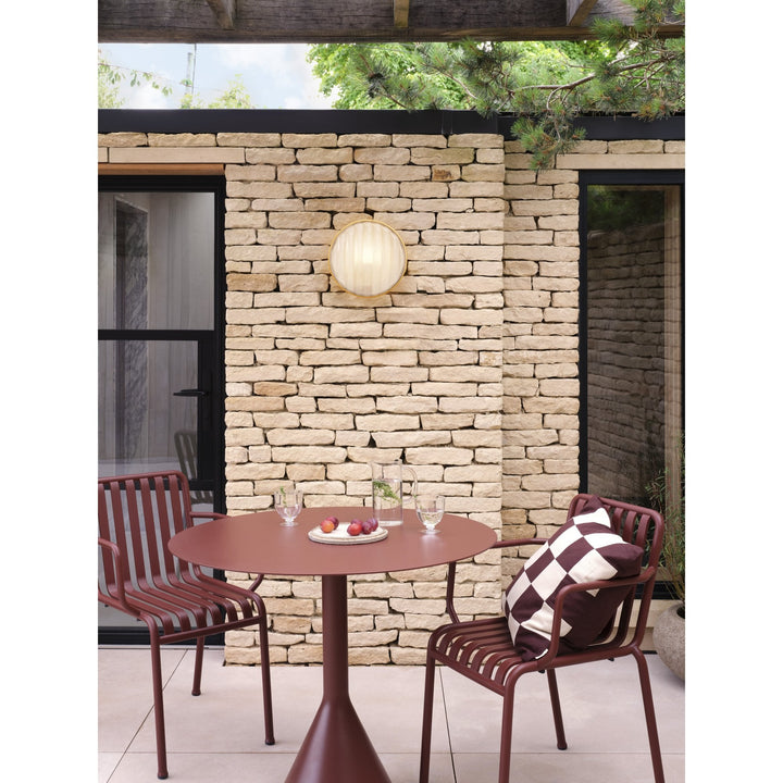 Astro 1032018 Montreal Round 300 Outdoor Wall Light PVD Brushed Brass