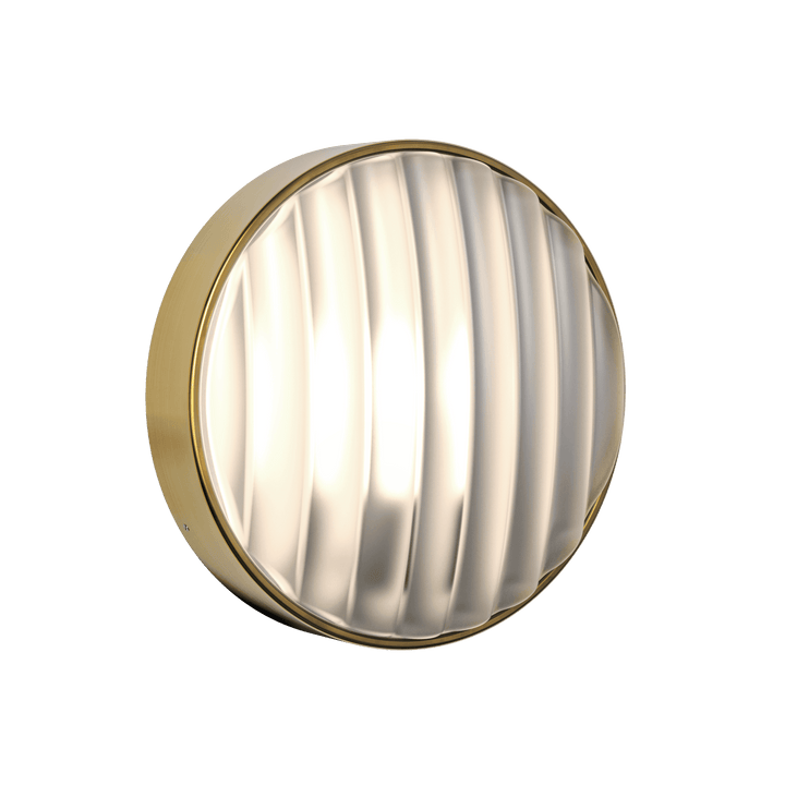 Astro 1032018 Montreal Round 300 Outdoor Wall Light PVD Brushed Brass