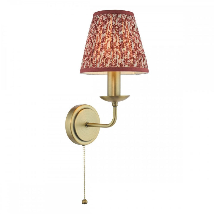 Dar FAV0763-EST2625 Favian Wall Light Matt Bronze With Shade