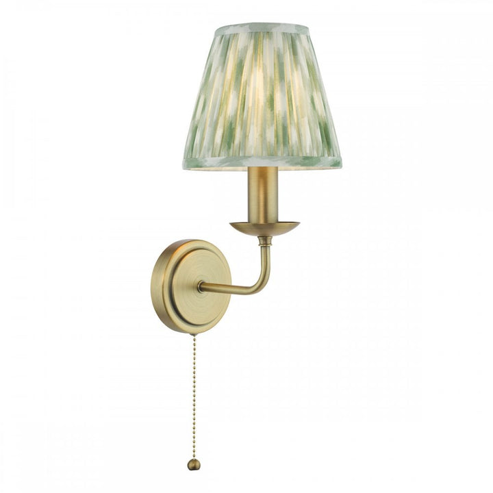 Dar FAV0763-IKA2624 Favian Wall Light Matt Bronze With Shade