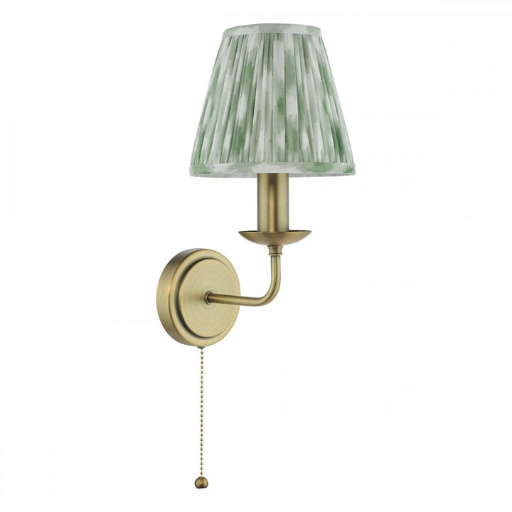 Dar FAV0763-IKA2624 Favian Wall Light Matt Bronze With Shade