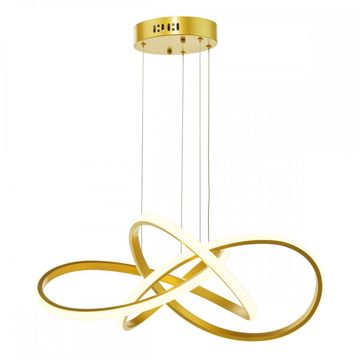 Dar FUS8635 Fusion Pendant Satin Gold LED
