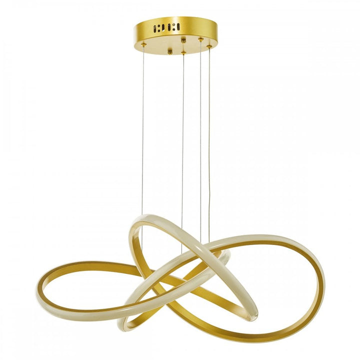 Dar FUS8635 Fusion Pendant Satin Gold LED