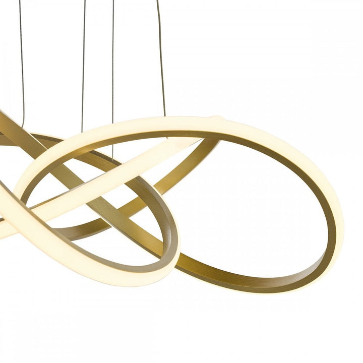 Dar FUS8635 Fusion Pendant Satin Gold LED