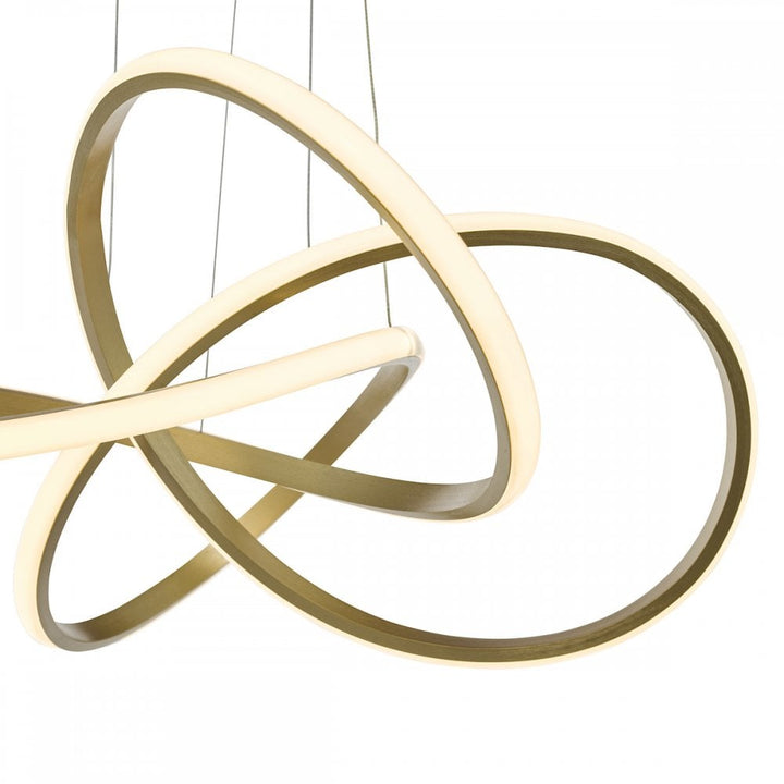 Dar FUS8635 Fusion Pendant Satin Gold LED