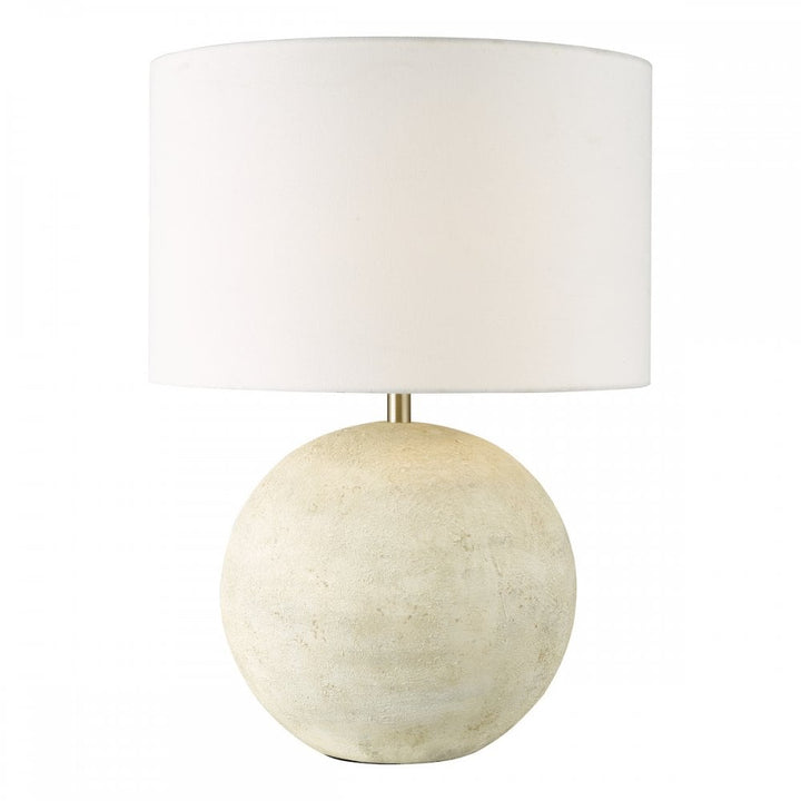 Dar HAV4229 Havana Ceramic Table Lamp Natural Finish With Shade