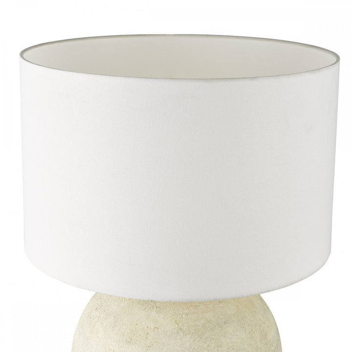 Dar HAV4229 Havana Ceramic Table Lamp Natural Finish With Shade