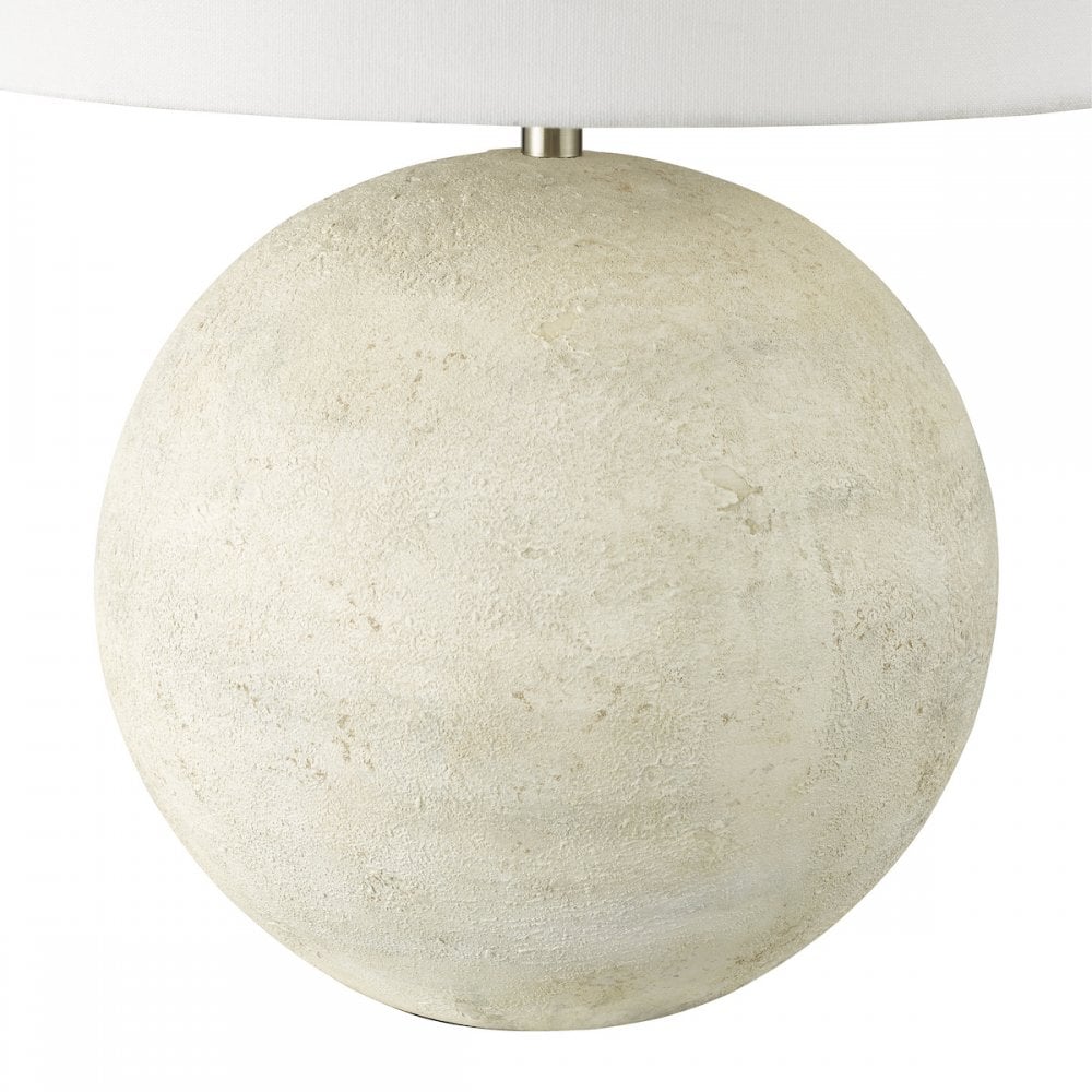 Dar HAV4229 Havana Ceramic Table Lamp Natural Finish With Shade