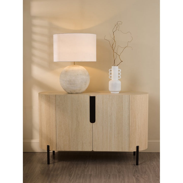 Dar HAV4229 Havana Ceramic Table Lamp Natural Finish With Shade