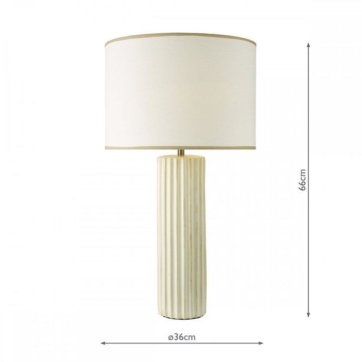 Dar IDE4229 Idella Table Lamp Taupe With Shade