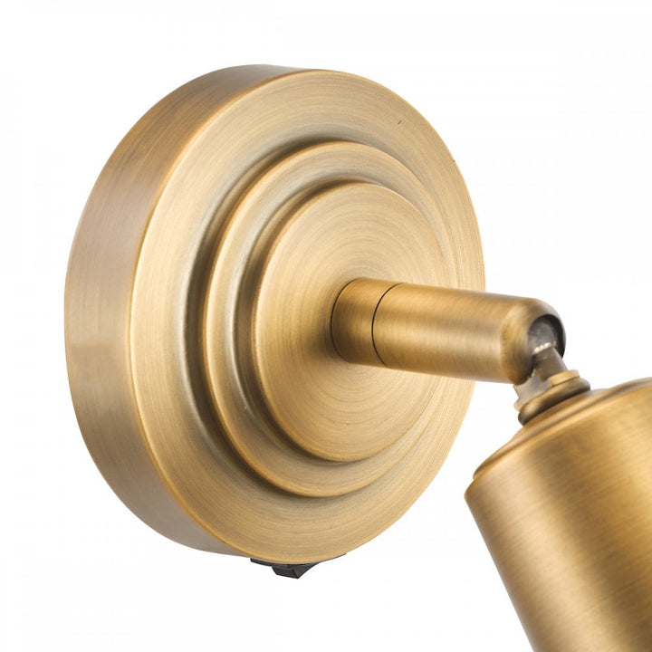 Dar JED0742 Jedrek Single Spotlight Aged Brass
