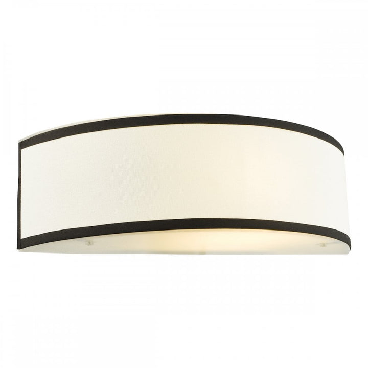 Dar JEM0722 Jemima Wall Light White and White Frosted Acrylic With Shade