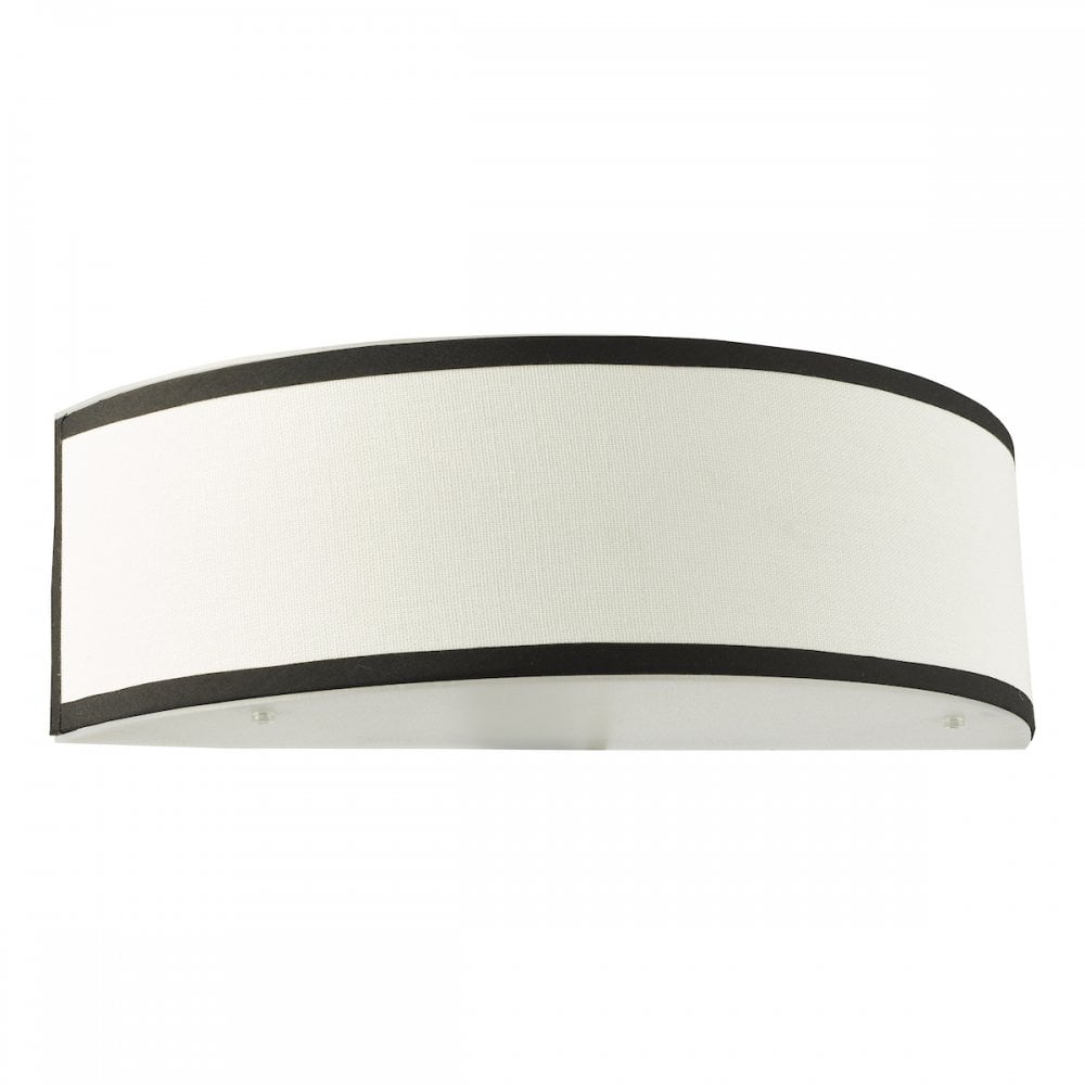 Dar JEM0722 Jemima Wall Light White and White Frosted Acrylic With Shade