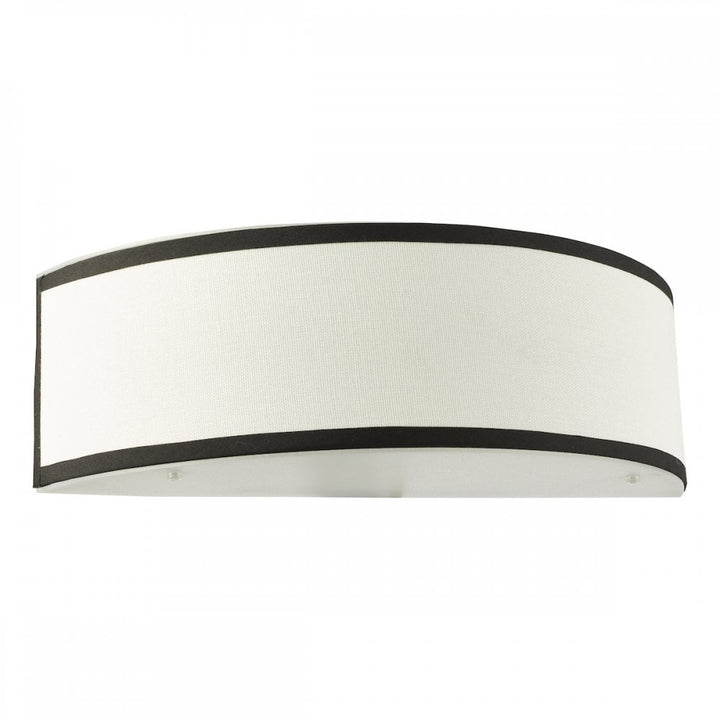 Dar JEM0722 Jemima Wall Light White and White Frosted Acrylic With Shade