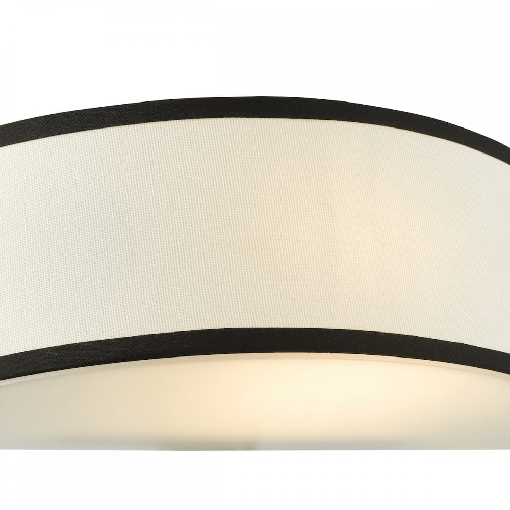 Dar JEM0722 Jemima Wall Light White and White Frosted Acrylic With Shade