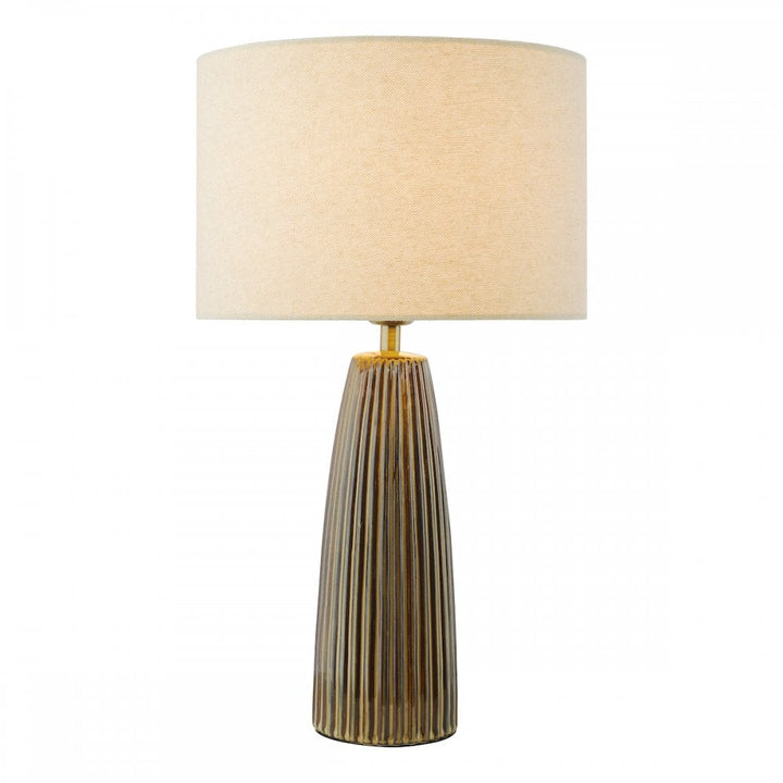 Dar KAU4229 Kaulana Table Lamp Brown With Shade