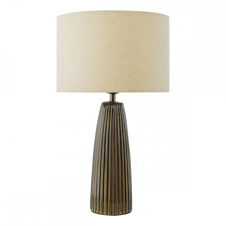 Dar KAU4229 Kaulana Table Lamp Brown With Shade