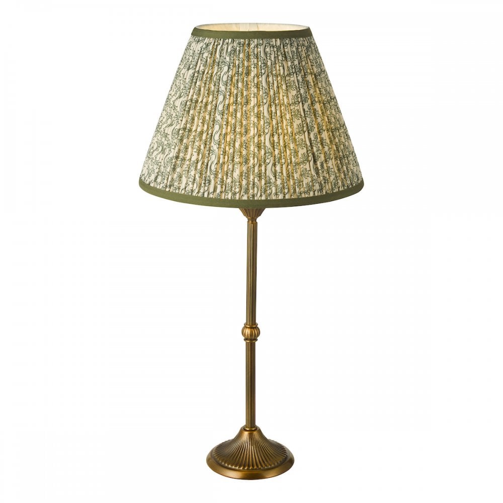 Dar LYD4263-EST1024 Lydian Table Lamp Antique Bronze With Shade