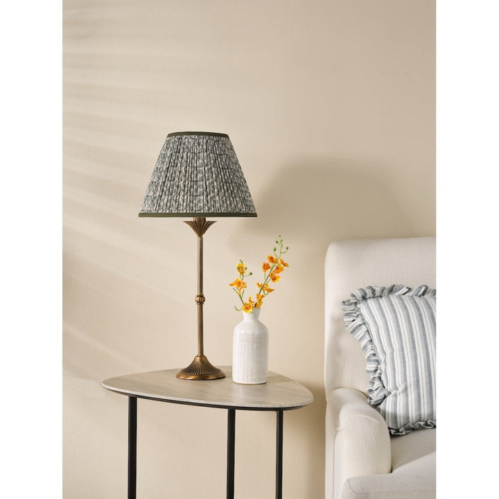 Dar LYD4263-EST1024 Lydian Table Lamp Antique Bronze With Shade