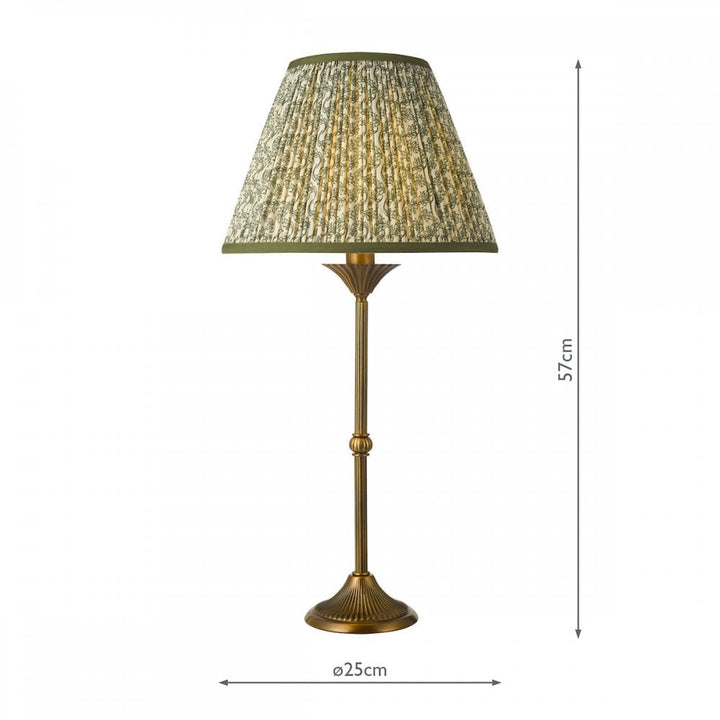 Dar LYD4263-EST1024 Lydian Table Lamp Antique Bronze With Shade