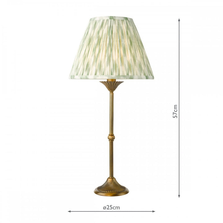 Dar LYD4263-IKA1024 Lydian Table Lamp Antique Bronze With Shade