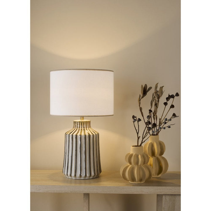 Dar NED4229-IDE142 Nedra Table Lamp Natural With Shade