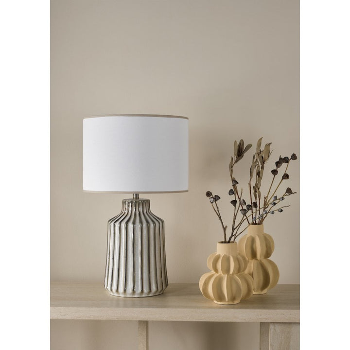 Dar NED4229-IDE142 Nedra Table Lamp Natural With Shade