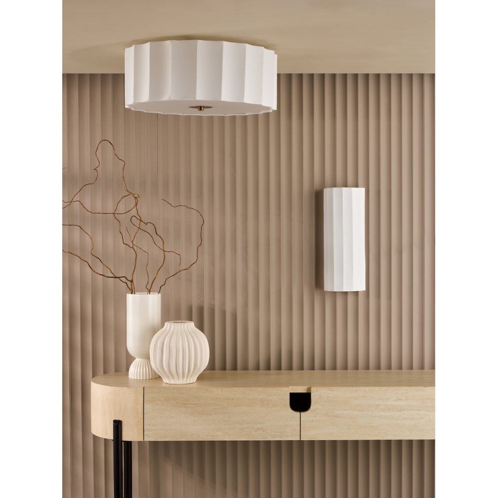 Dar NOU0763 Noura Wall Light Ivory