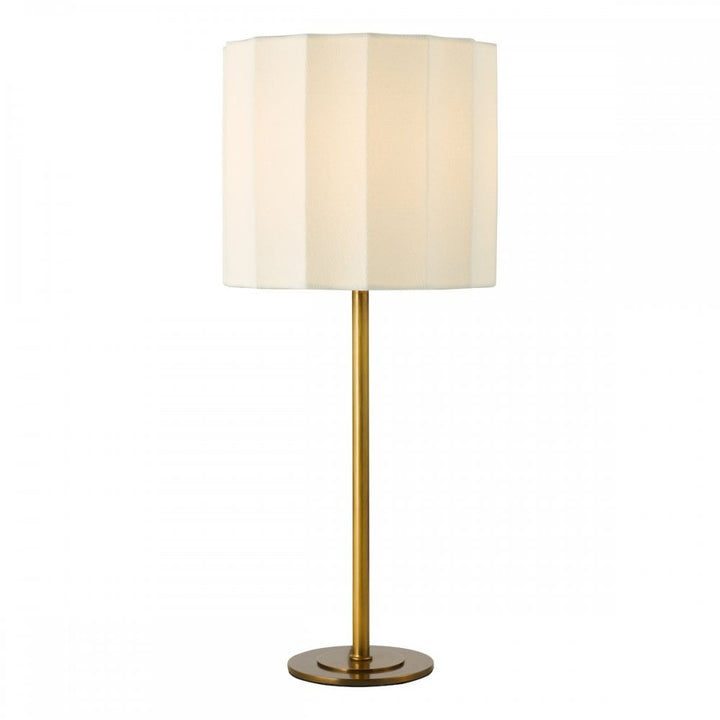 Dar NOU4263 Noura Table Lamp Antique Bronze and Ivory With Shade