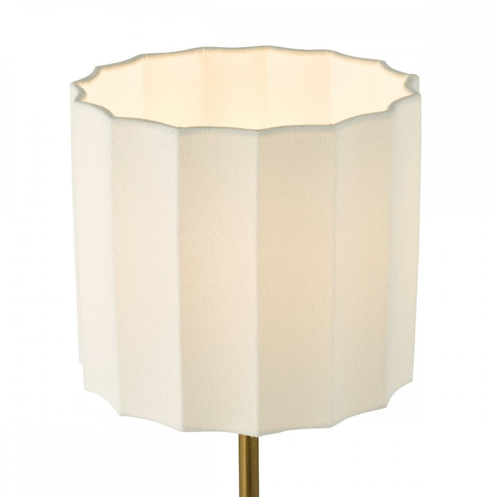 Dar NOU4263 Noura Table Lamp Antique Bronze and Ivory With Shade