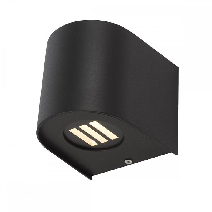 Dar ORV3222 Orville 2 Light Outdoor Wall Light Matt Black LED IP44