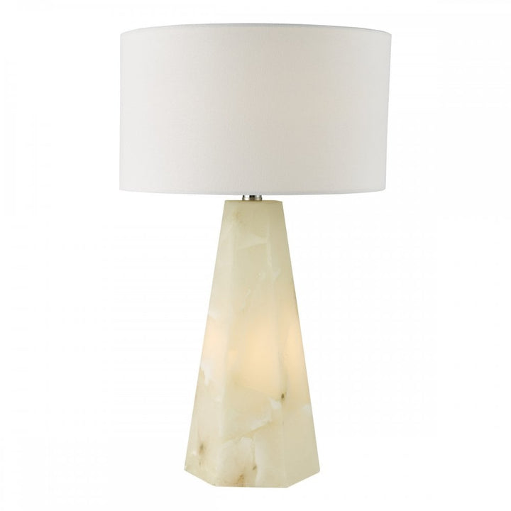 Dar PAG4234-PYR142 Paget Table Lamp White With Shade
