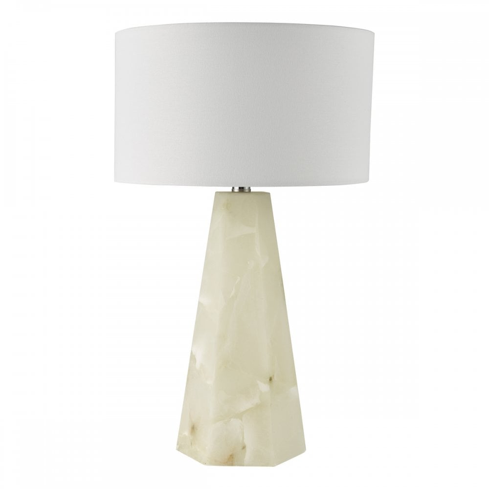 Dar PAG4234-PYR142 Paget Table Lamp White With Shade