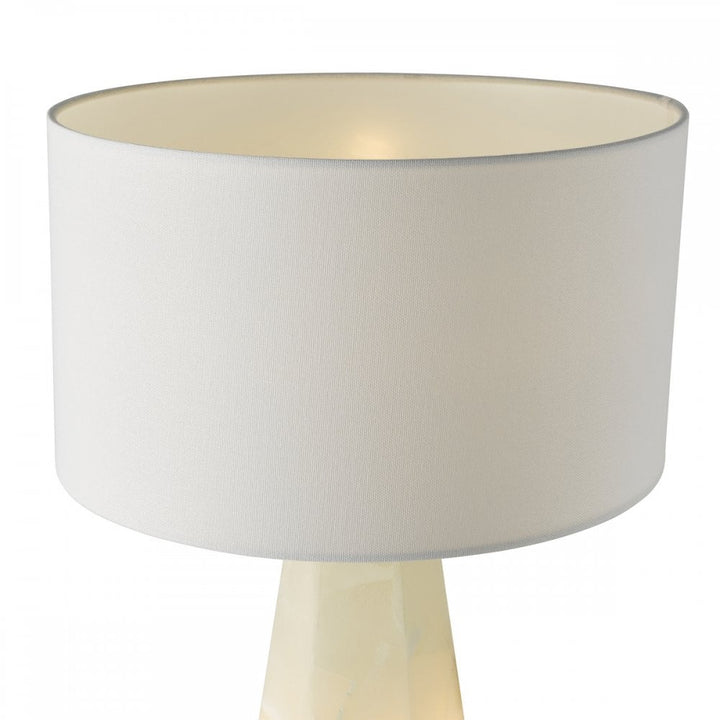 Dar PAG4234-PYR142 Paget Table Lamp White With Shade