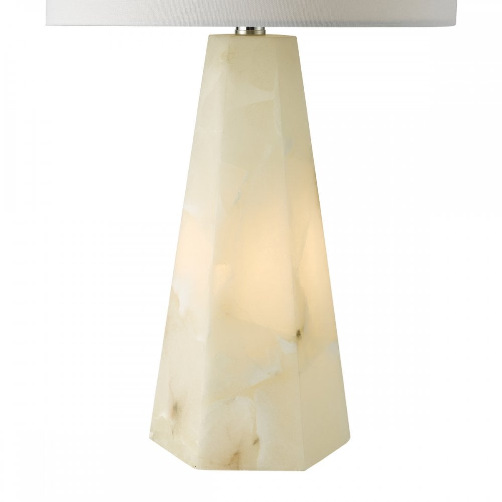 Dar PAG4234-PYR142 Paget Table Lamp White With Shade