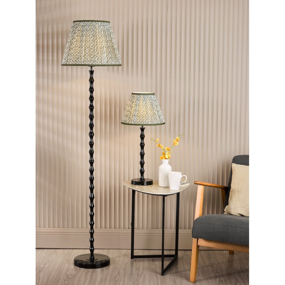 Dar SIY4922-EST1624 Siyanda Floor Lamp Black With Shade