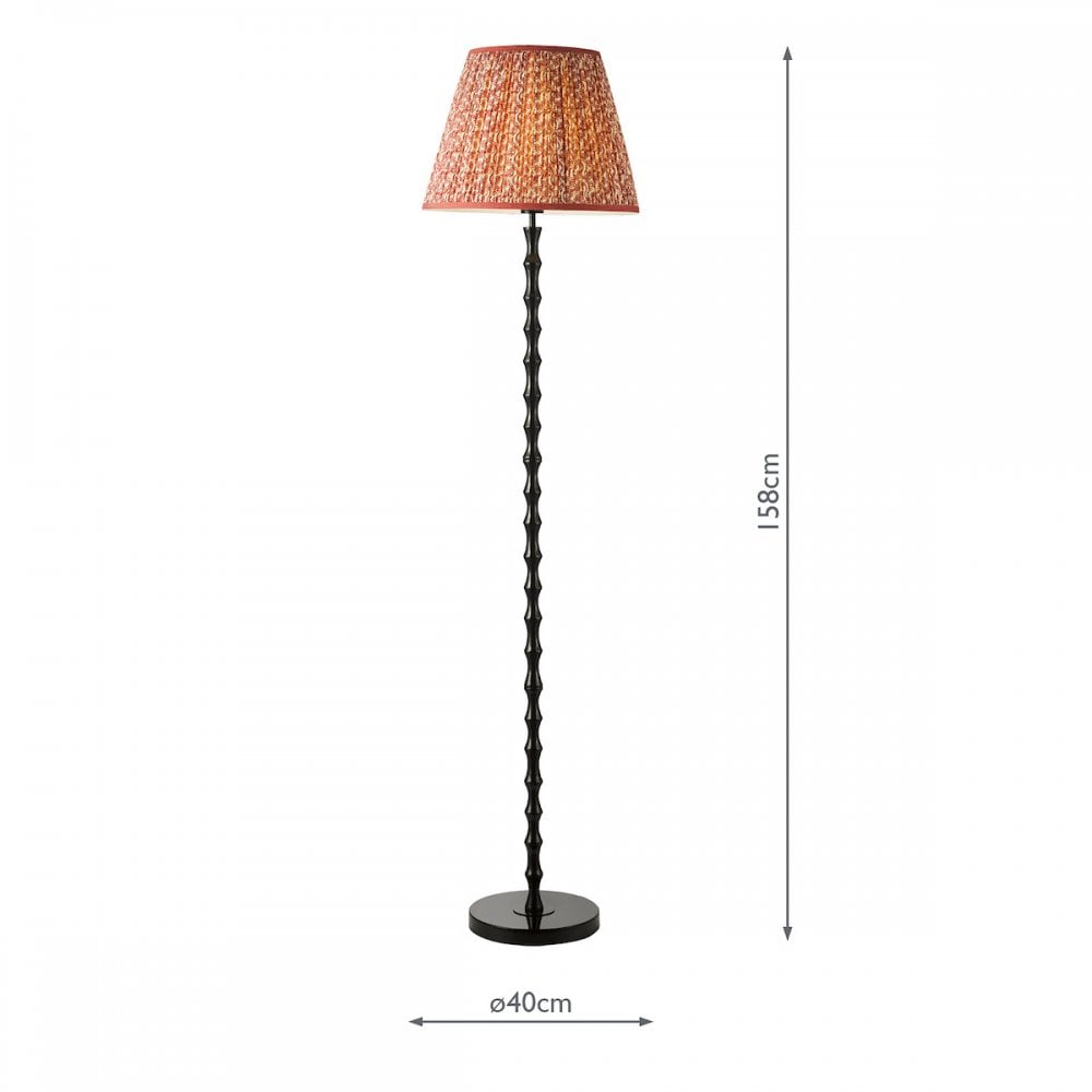 Dar SIY4922-EST1625 Siyanda Floor Lamp Black With Shade