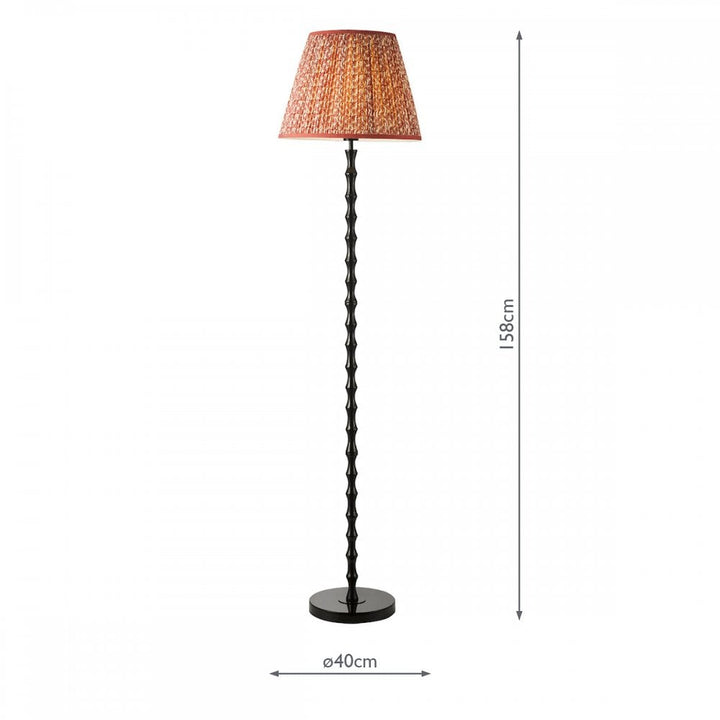 Dar SIY4922-EST1625 Siyanda Floor Lamp Black With Shade