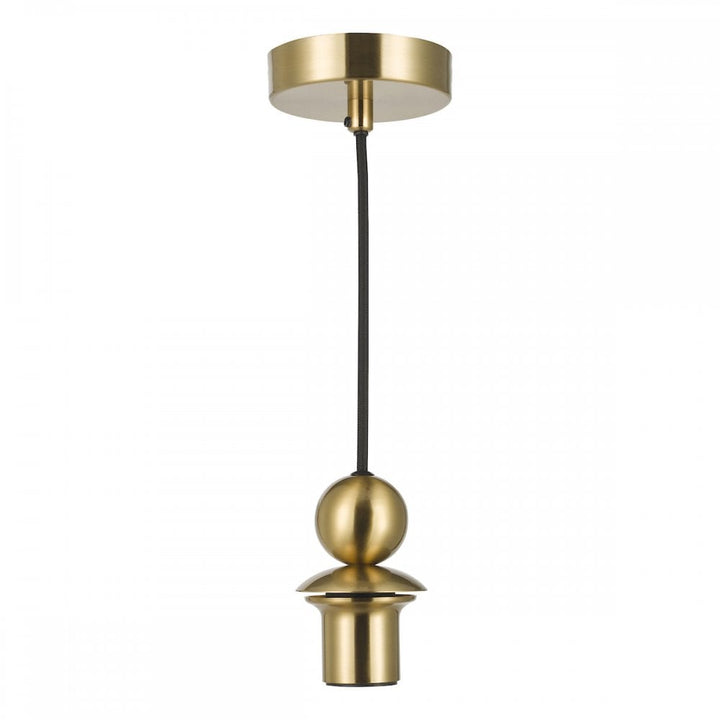 Dar SP74 1 Light E27 Satin Brass Suspension