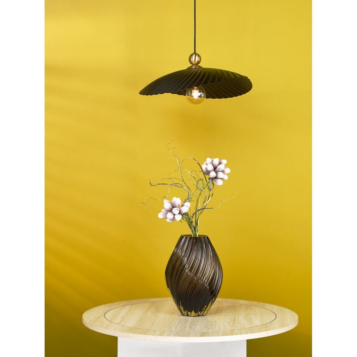 Dar SP74 1 Light E27 Satin Brass Suspension