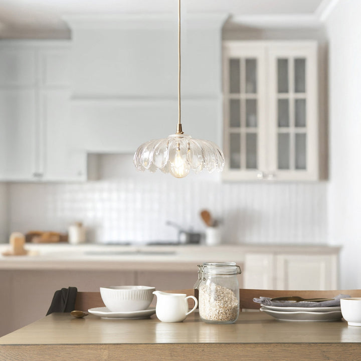 Endon 118776 Camellia Easyfit Pendant Clear Glass