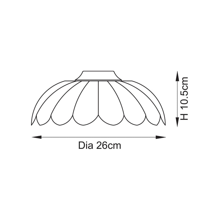 Endon 118776 Camellia Easyfit Pendant Clear Glass