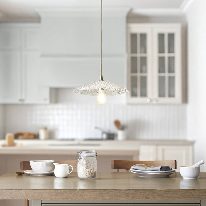 Endon 118777 Orchid Easyfit Pendant Clear Glass